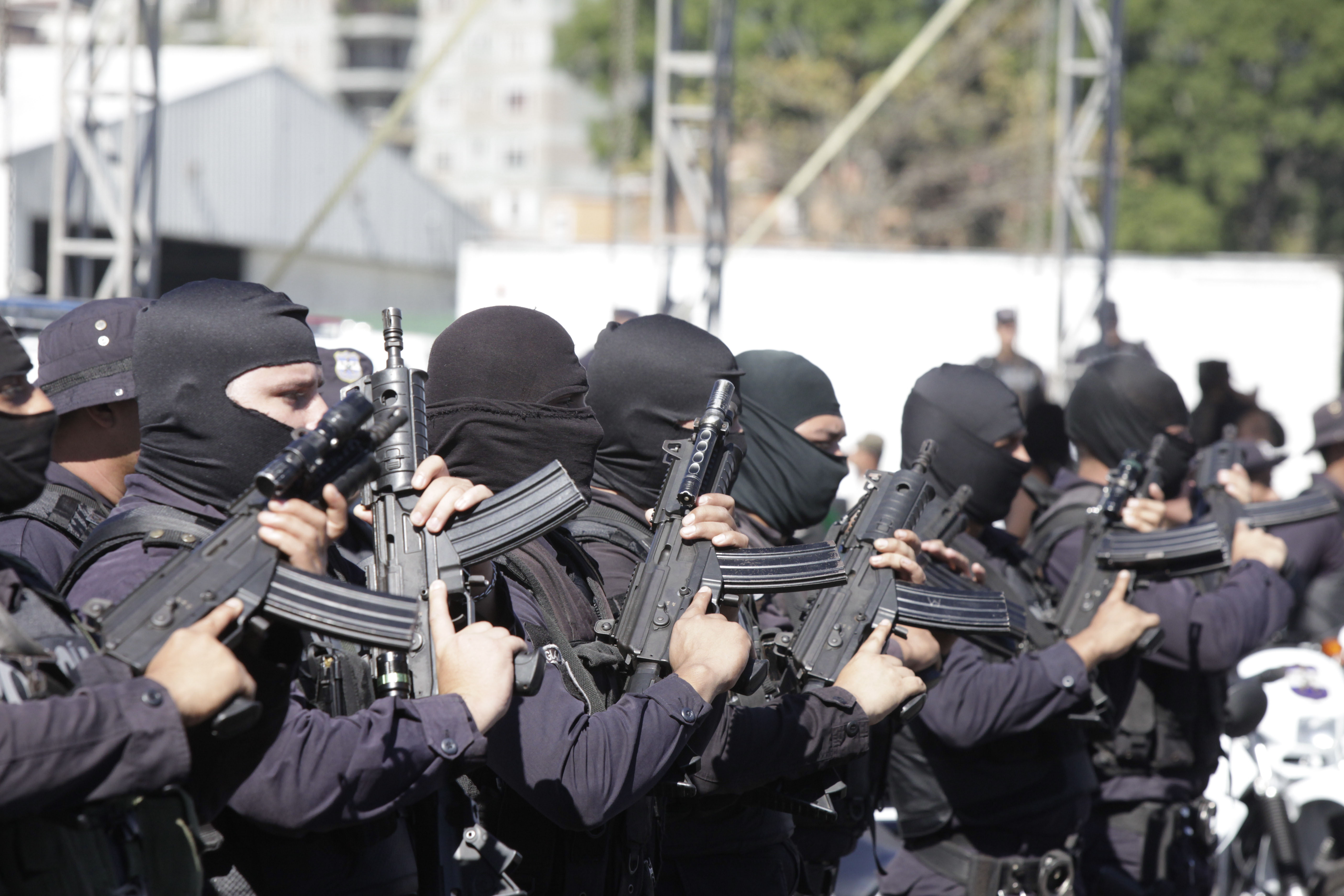 PNC receiving arms in special ceremony