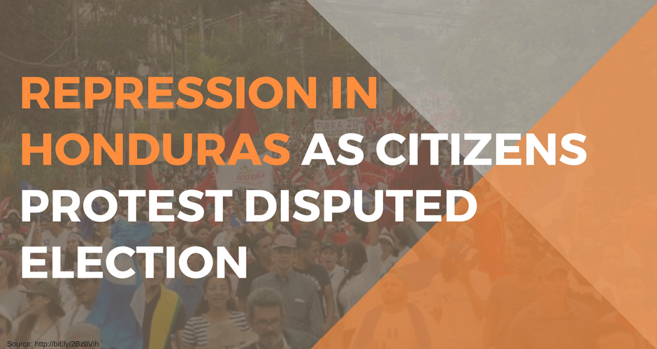 Repression in Honduras as Citizens Protest Disputed Election